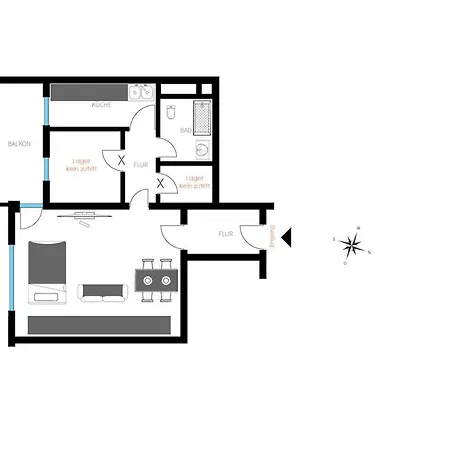 Schoenes Mit Balkon L Gross L Viel Licht Apartment *