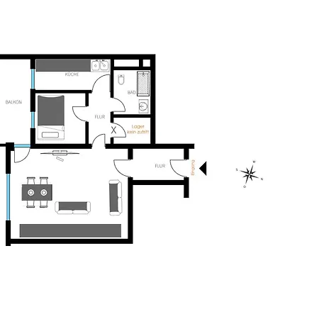 Schoenes 2-zimmer Mit Balkon Inklusive Pkw Stellplatz Apartment *